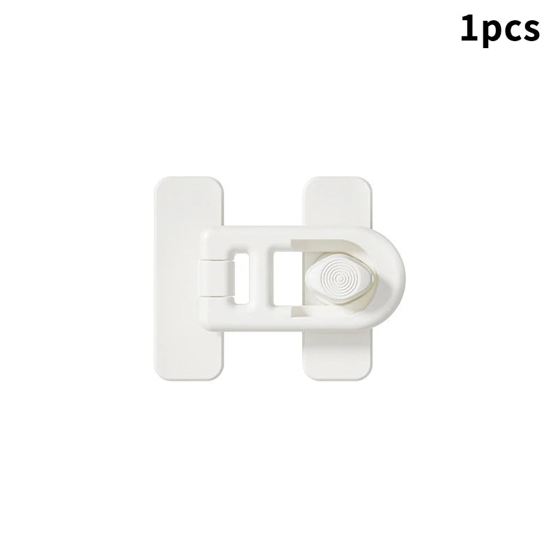 New 1pc Multifunction Useful Refrigerator Door Latch New Plastic Baby Safety Lock Kids Security Protection Cabinet Drawer Lock