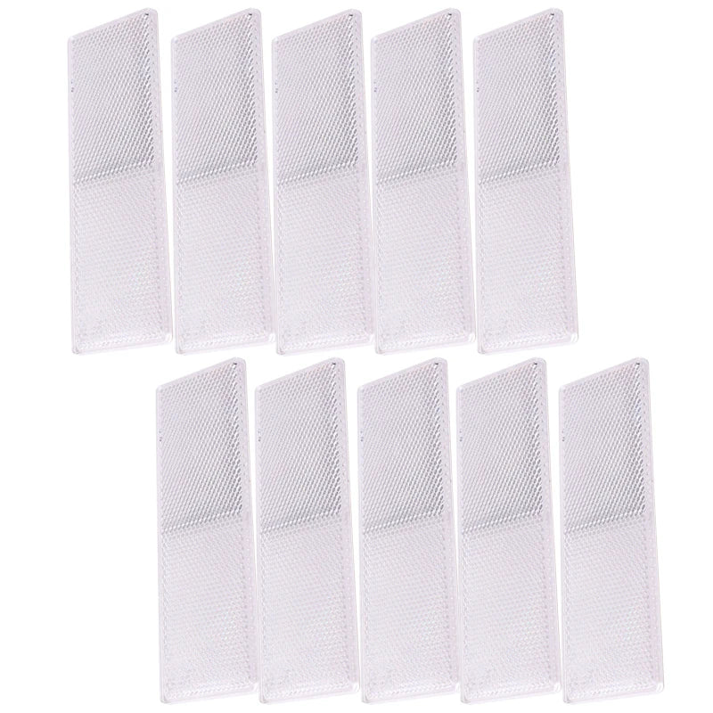 Truck Trailer Rectangle Reflective Tape Stickers – Auto Safety Night Warning Reflector (Red/White, 1/2/4pcs)