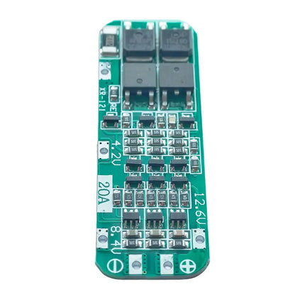 3S 20A Lithium Battery BMS Protection Board 3.6V-12.6V for 18650 Li-ion Cells and Drill Motors