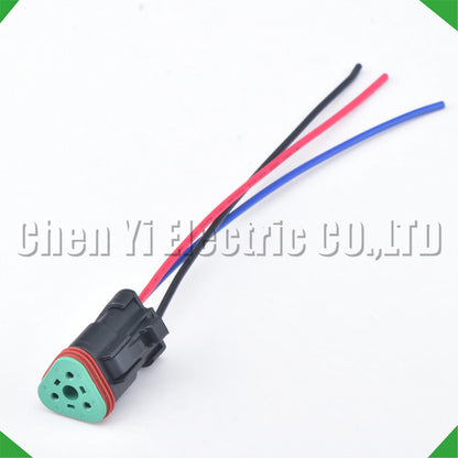 3 Pin DT Series Connector Waterproof Plug Socket for Deutsch Engineering Vehicle DT06-3S DT04-3P DT06-3S-E005 DT04-3P-E005