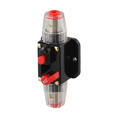 12V-24V DC Auto Inline Fuse Breaker Battery Safety Audio System Protection Overload Protection Device Temperature Resistance