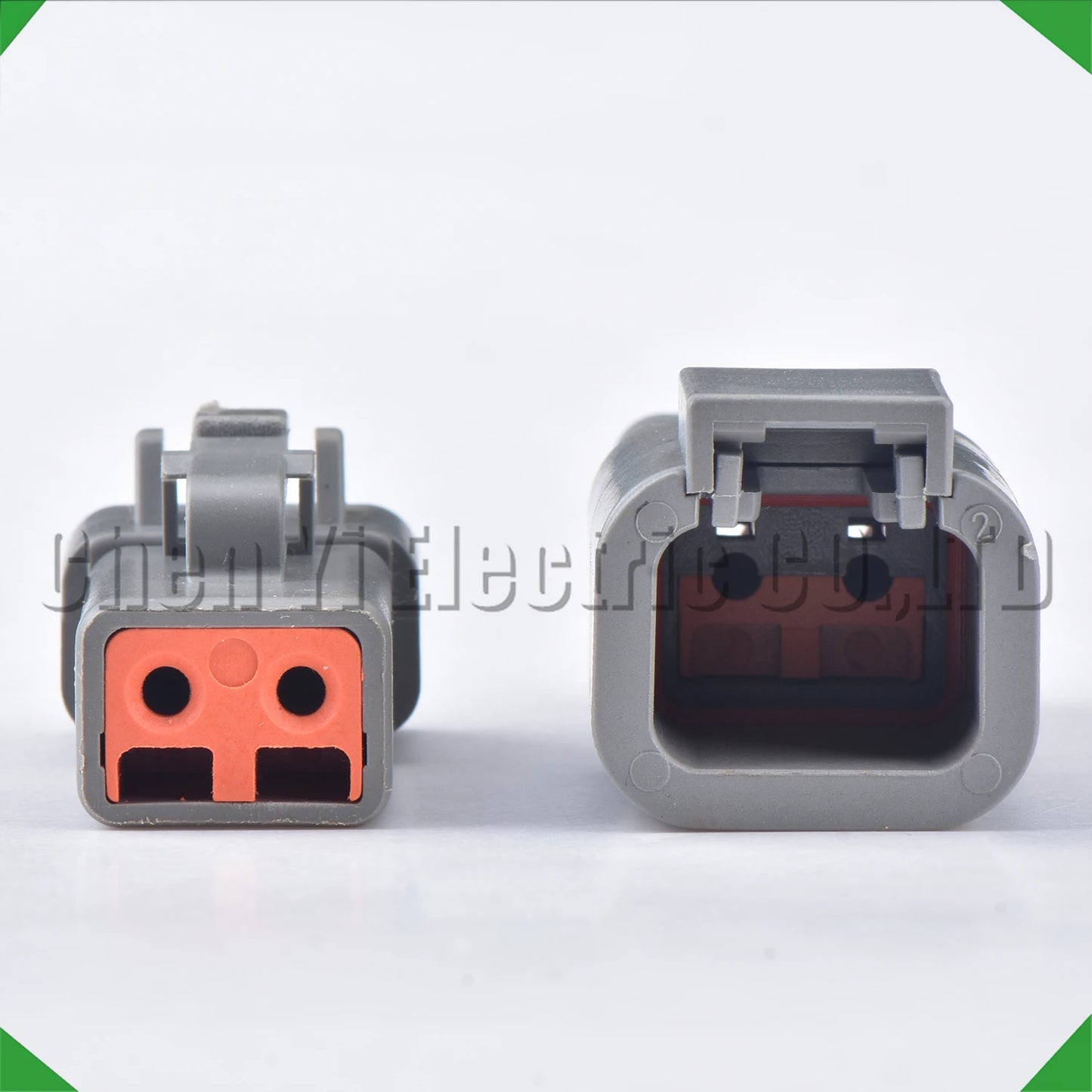 2 Pin DTP Grey Waterproof Connector DTP06-2S DTP04-2P 12AWG 15cm for Truck Cummins