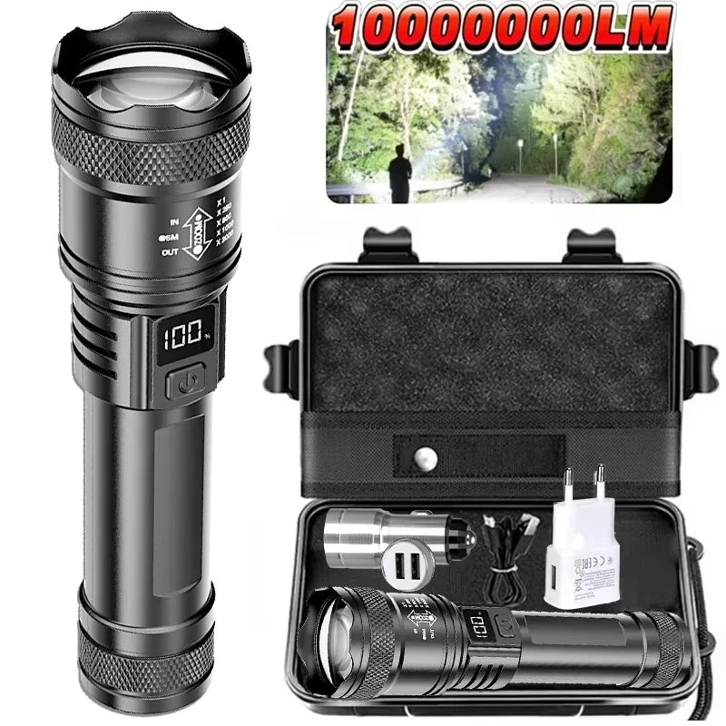 Rechargeable LED Pen Flashlight Mini Clip Waterproof Torch