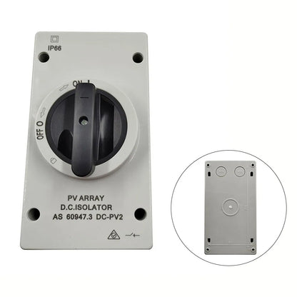 50 60HZ Isolation Switch Isolation Switch From 300V To 1000V Gray Plastic Silver Contacts 32A 1000V Above 440V