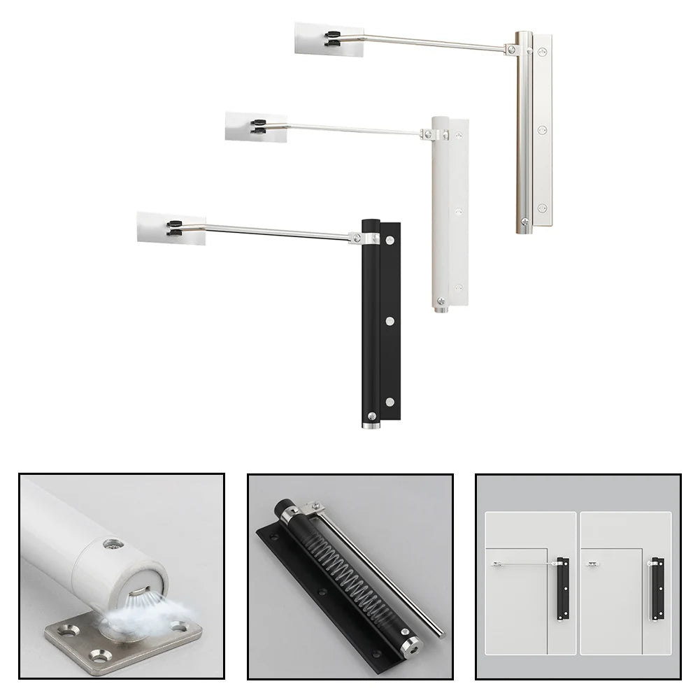 Sliding Door Closer with Automatic Closure Mechanism Hydraulic Functionality for Quiet and Reliable Performance