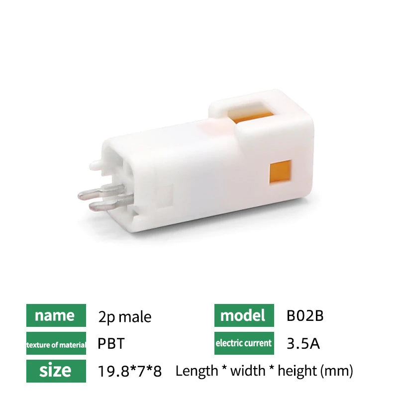 Automotive Connectors JST02R-JWPF-VSLE 2/3/4/6/8 Pin Waterproof Connectors Male and Female Butt Plugs