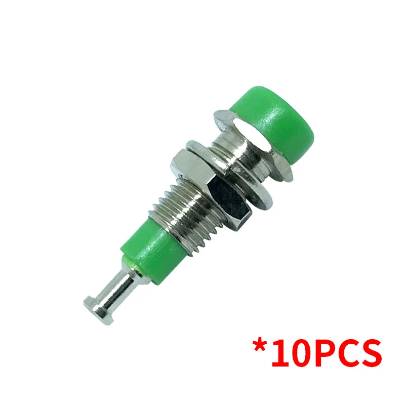 2mm Banana Female Socket Jack Insulated Copper Wiring Terminal for Panel Testing Speaker Connections