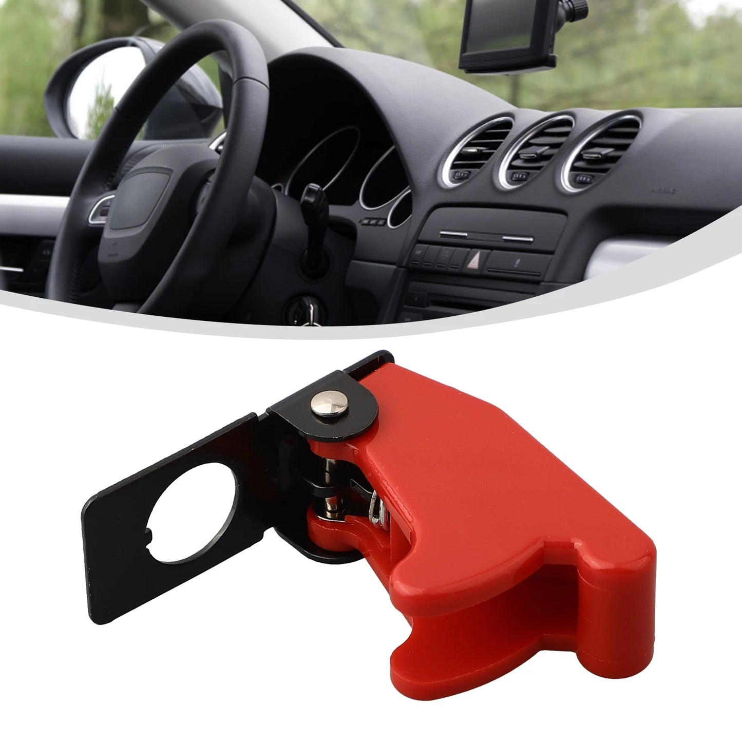 Car Dashboard For Toggle Switch Cover with 12V LED Illumination and Missile Flick Protective Cover for Vehicle Switches