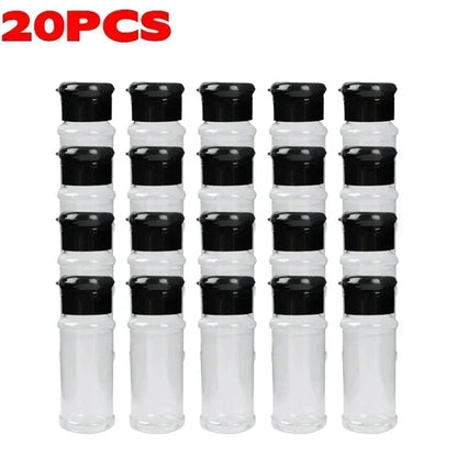 Transparent Seasoning Jars Salt Pepper Shaker Bottles Spices Storage Condiment Boxes Powder Storage Container Kitchen Gadget