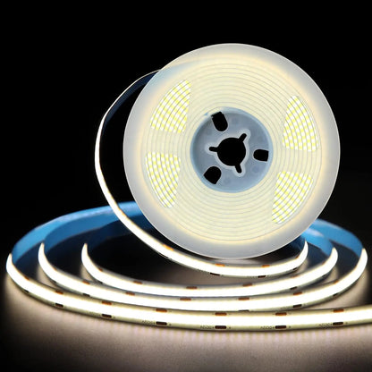 USB COB LED Strip Light 5V 320LED High Density Flexible Tape 1-5M