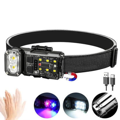 Mini Portable Keychain LED Flashlight TYPE C Rechargeable Camping Hiking Lantern High Power Luminous Flash Light Pocket Torch