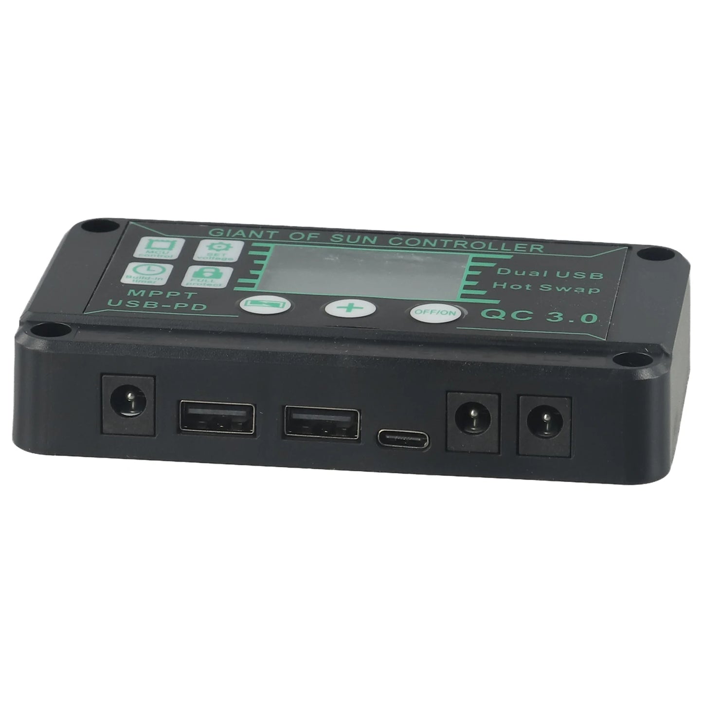 Digital Display Waterproof MPPT Solar Charge Controller Adjustable Current Options 10A 100A Efficient Energy Utilization