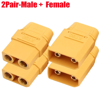 XT90 Male Female Connectors Plug Welding Terminal Plugs for RC Lipo Battery Motor Charge Lead Plugs Banana Male Female Adapter