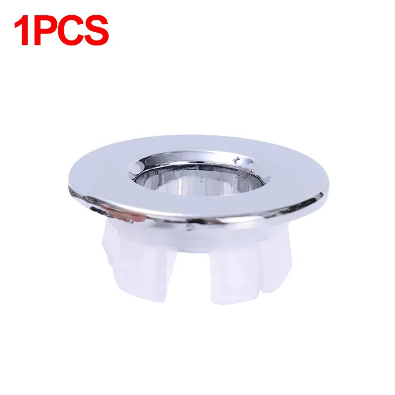 Sink Overflow Ring Cover Plug Bathroom Basin Drain Hole Cap 4/1PCS