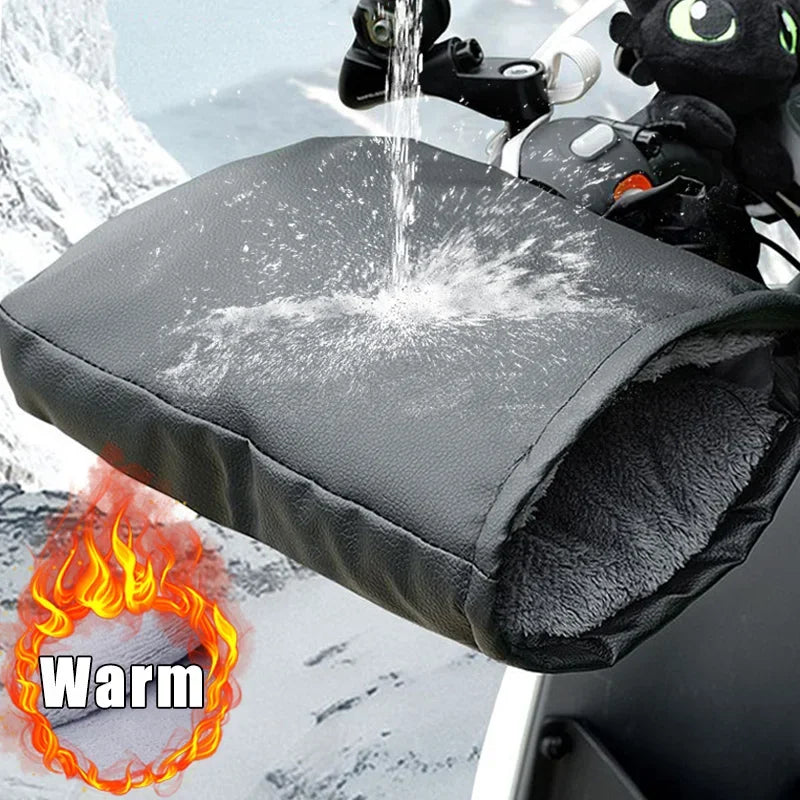 Motorcycle Handlebar Muffs Winter Equipment Mitts Warmer Gloves Waterproof Handmuffs Bicycle Handle Cover Hand Covers Warmers