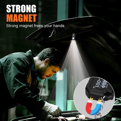 Rechargeable Mini Flashlight Super Bright COB Portable Work Light W/Magnetic Base Strobe Pen Clip-On Light Camping Emergency
