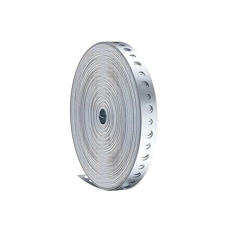 15M Galvanized Steel Tape Pre-Punched Multi-Slot Metal Tape for Pipe Support and Sheet Metal Work Hoop Sign Board