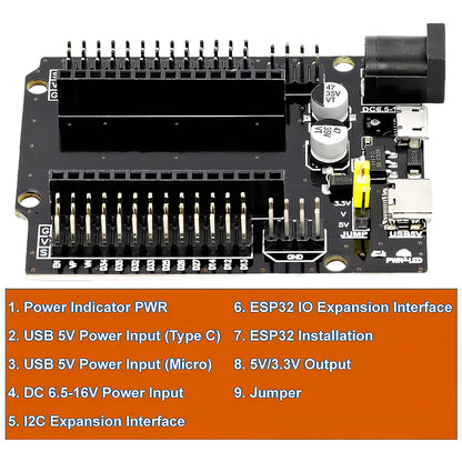 ESP32-WROOM-32 DEVKIT V1 Expansion Board 30P Power Module ESP32S Shield for Stable Development Projects