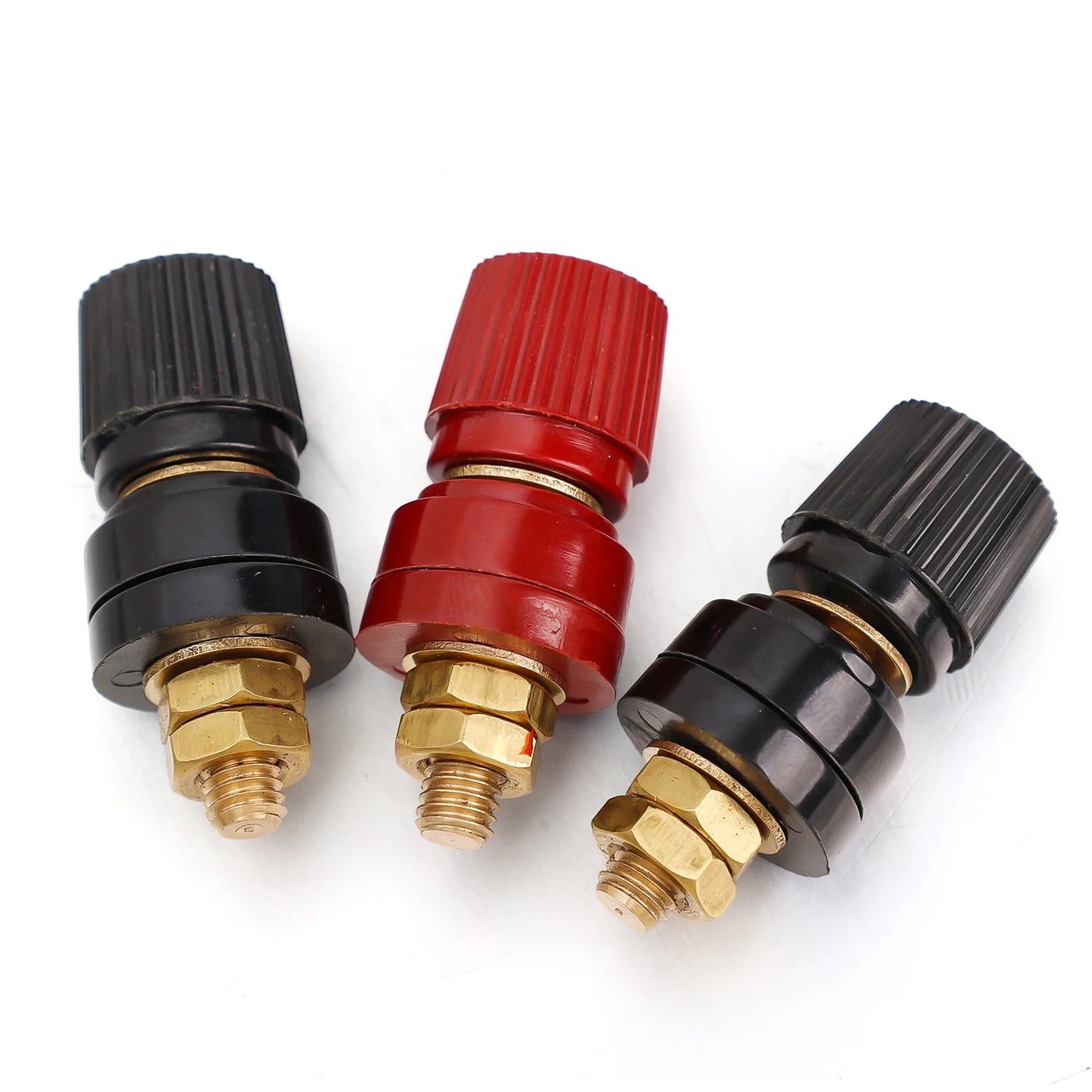 M6 100A Terminal Block Binding Post Copper Power Connector Red Black