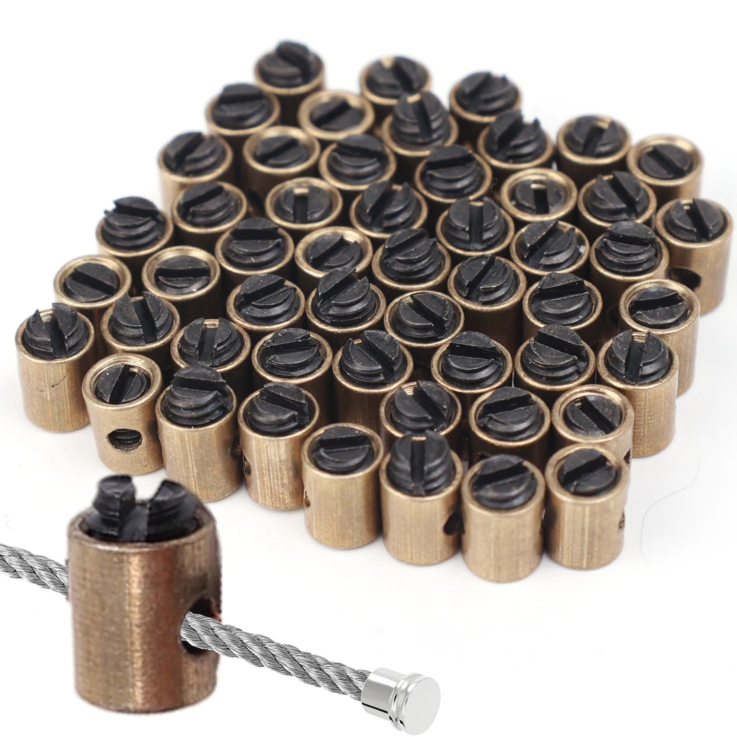 Motorcycle Throttle Cable Core Brake Bolt Pin Motocross Motorcycle Beach Bike Throttle Pull Cable Brake Stop Bolt Pin 50CC-250CC