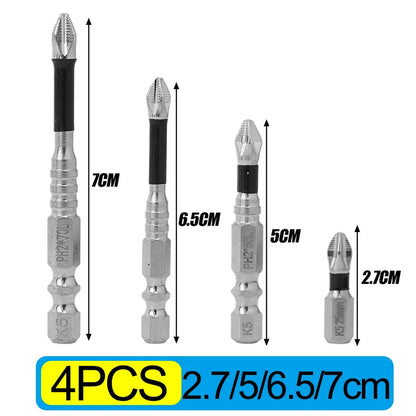 10x Magnetic Screwdriver Bit Set High Hardness Drill Bits