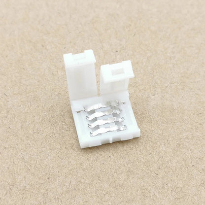 New 10pcs RGBW LED Connector 10mm 4pin Free Soldering Connector for 5050 3528 LED Single Color RGB RGBWW Strip Light