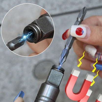 PH2 Cross Slot Magnetic Screwdriver Bits S2 Steel Magnetic Double Head Torque Batch Head Drill Bit Electric Driver Power Tools