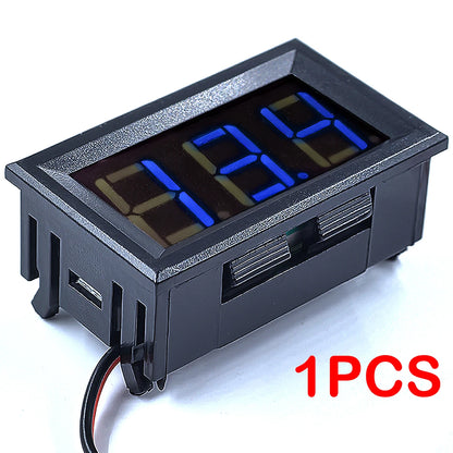 DC 4.5V-30V Digital Voltmeter Ammeter 0.56 Inch Two-Wire LED Display Voltage Current Meter for Car Motorcycle and DIY Electronics