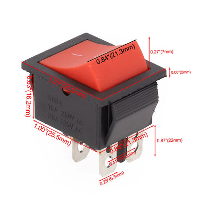 16A Power Switch 4-Pin Power Button 4-Pin Configuration High-Power Capabilities For Home Use For Industrial Use