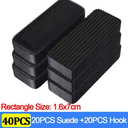100/2pcs Carpet Fixing Stickers Double Faced High Adhesive Car Carpet Fixed Patches Home Floor Foot Mats Anti Skid Grip Tapes
