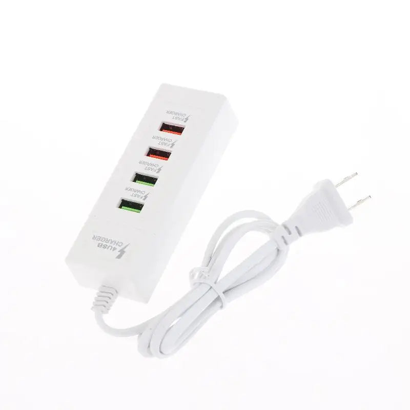Multi Splitter Adapter Portable Travel Charger, 4 Ports USB Quick Charger, USB-C Charging Power Strip