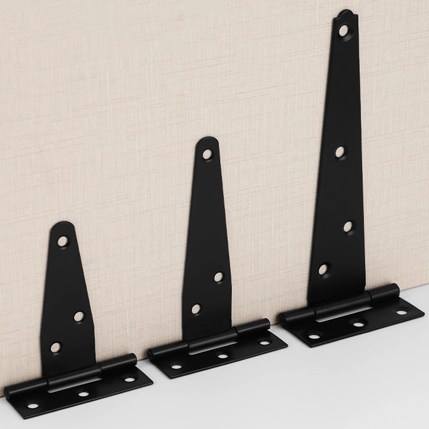 Iron Cold Rolled Steel T Shape Hinge Iron Triangle Hinge Sturdy Shed Hinge Door Gate Hinges for Home Store Furniture Hardware