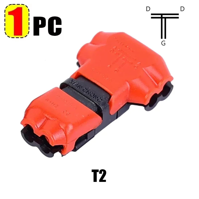 T Tap Wire Connector Low Voltage 2 Pin Splicing Connector
