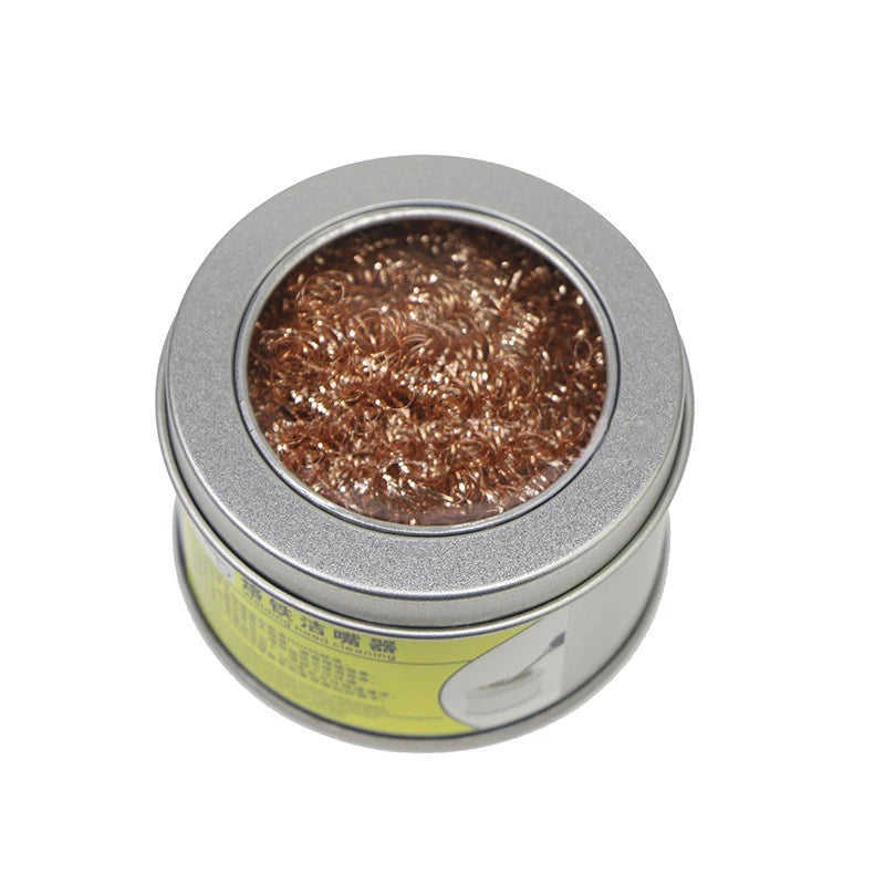 Soldering Iron Tip Cleaning Ball – Copper Wire Mesh for Desoldering and Nozzle Maintenance