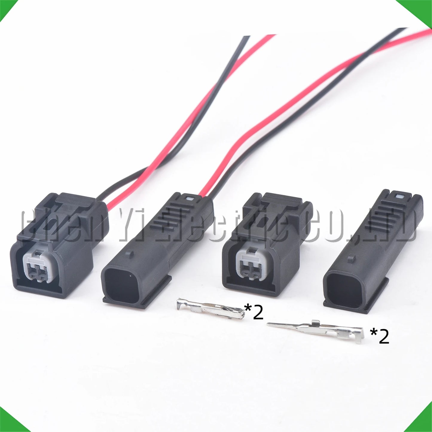 2 Pin Automobile Fuel Injector Waterproof Connector – Wire Harness Plug CB400 6189-6904 for Honda Motor Company