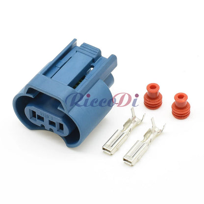 2-Pin Automotive Female Connector DJ7029W-2.8-21 — Low Beam & Fog Lamp Plug for Toyota Corolla & VW Golf 6