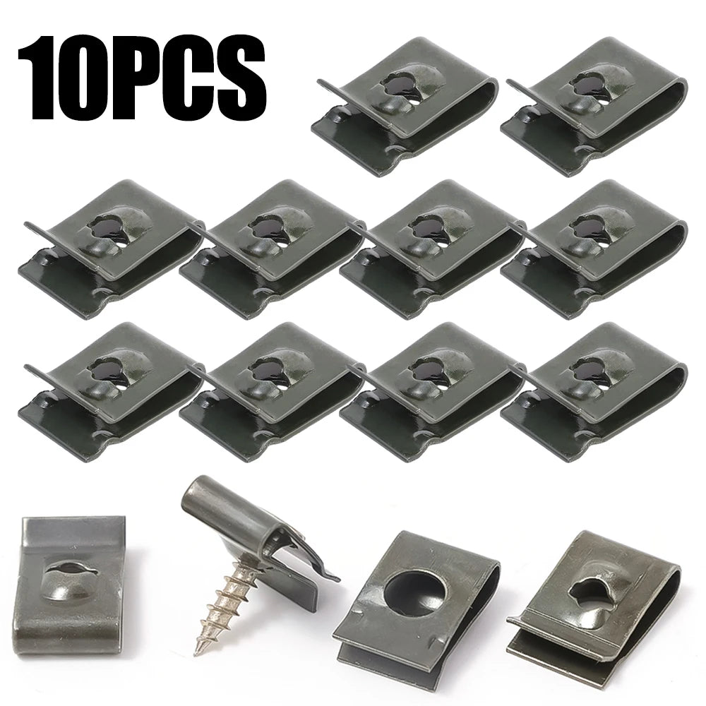 Car U-Type Metal Screw Fastener Clips Anti-Rust Bumper