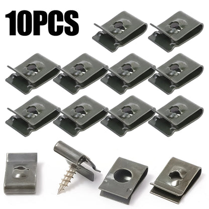 Car U-Type Metal Screw Fastener Clips Anti-Rust Bumper