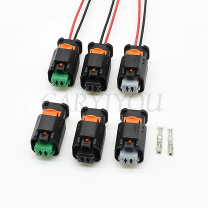 Automotive Sensor Connector Cable Socket 3 Type Compatible with 1801176-5