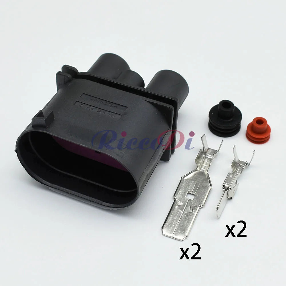 4 Pin Electronic Fan Harness Female Connector With Terminal DJ7043Y-6.3-9.5-21 1K0906234