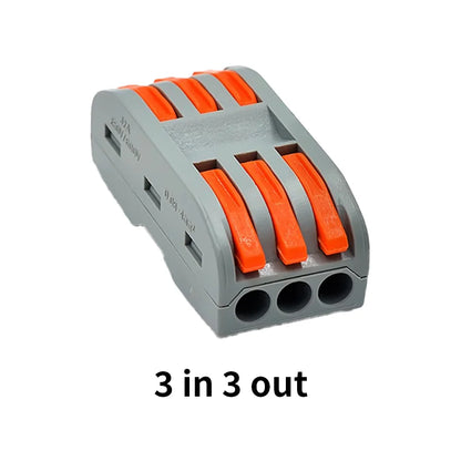Quick Push-In Wire Connectors ¨C Spring Splicing Cable Junction Box for Electrical Wiring