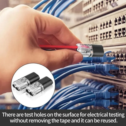 100x Waterproof Plug Wire Connector 2 Pin Way Cable Plug Car Electric Wire Snap Connectors Strip Terminal Connection Wholesale