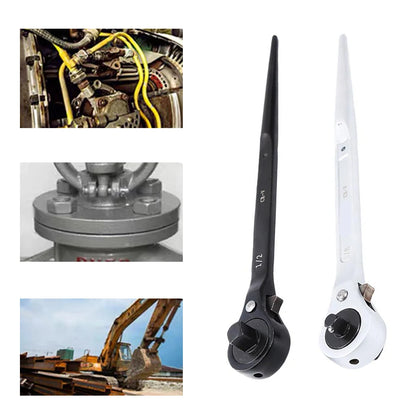 1pcs Quick-action Ratchet Wrench Dual-Ended 12 & 38 Ratchet Wrench For Aircraft Maintenance Wrench Manual Tools