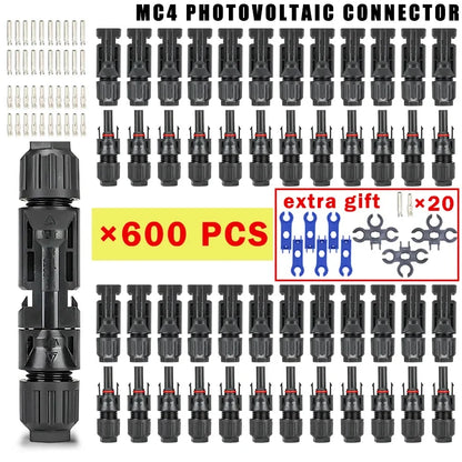 400/200/100/40/20/10 Pcs Photovoltaic Solar Connector 1000V30A Wholesale Panel Connectors Kit for PV/MC Cable 2.5/4/6mm²