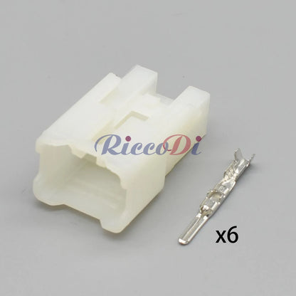 Toyota 6-Pin 2.3mm Audio Connector MG620153 / MG610152 — Head Unit & Combination Switch Wiring Plug