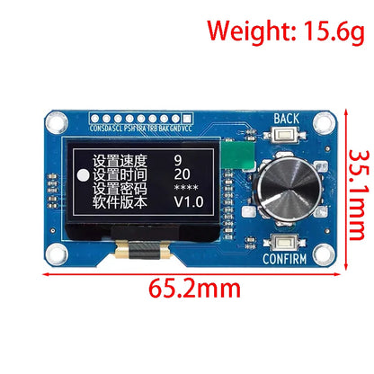 1.3-Inch and 0.96-Inch OLED Display with EC11 Rotary Encoder Module I2C Interface