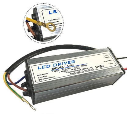 LED Driver Power Supply 10W-60W 300-1800MA Floodlight Transformer Waterproof 44*25*21Mm Overload Protection Electronic Component