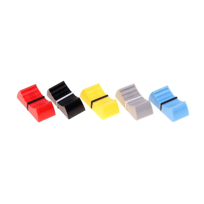 10PCS/set Fader Knob Cap Touch Sensitive Slider Ribbed Mixer Desk Switch Knob Cap