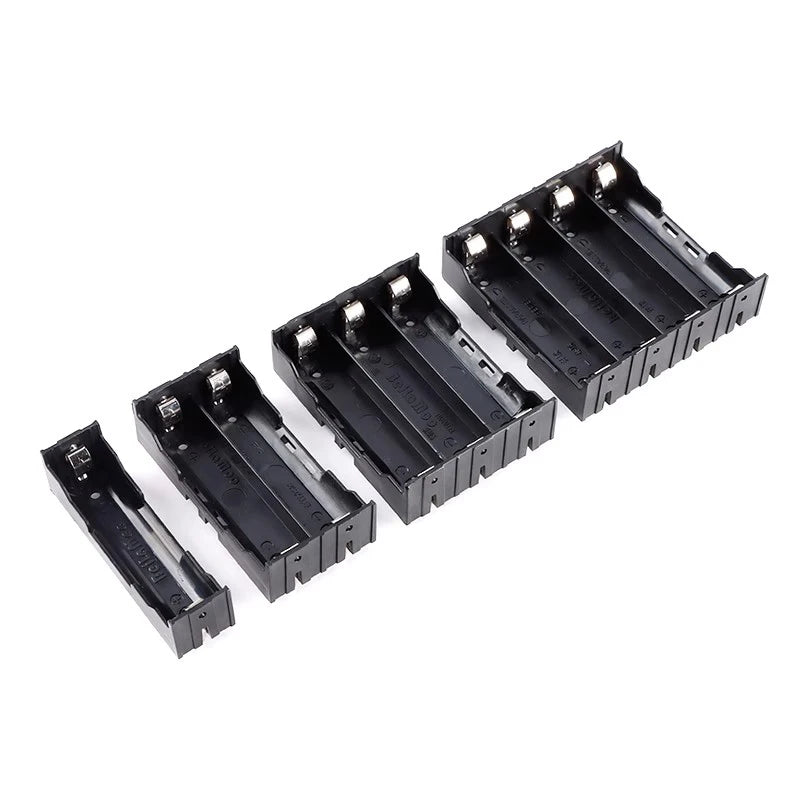 ABS 18650 Battery Holder Case Storage Box with Hard Pin Slots for 1-4 Cells