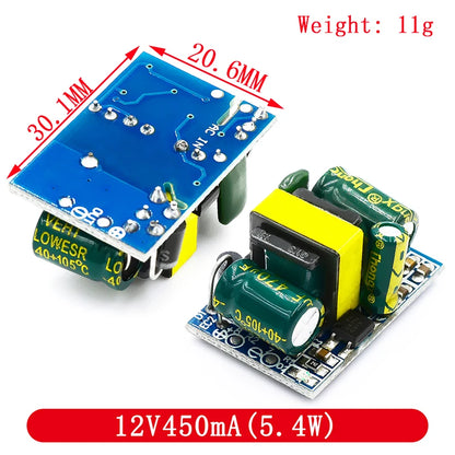 AC-DC Precision Buck Converter Module 220V to 5V/9V/12V DC Step-Down Power Supply